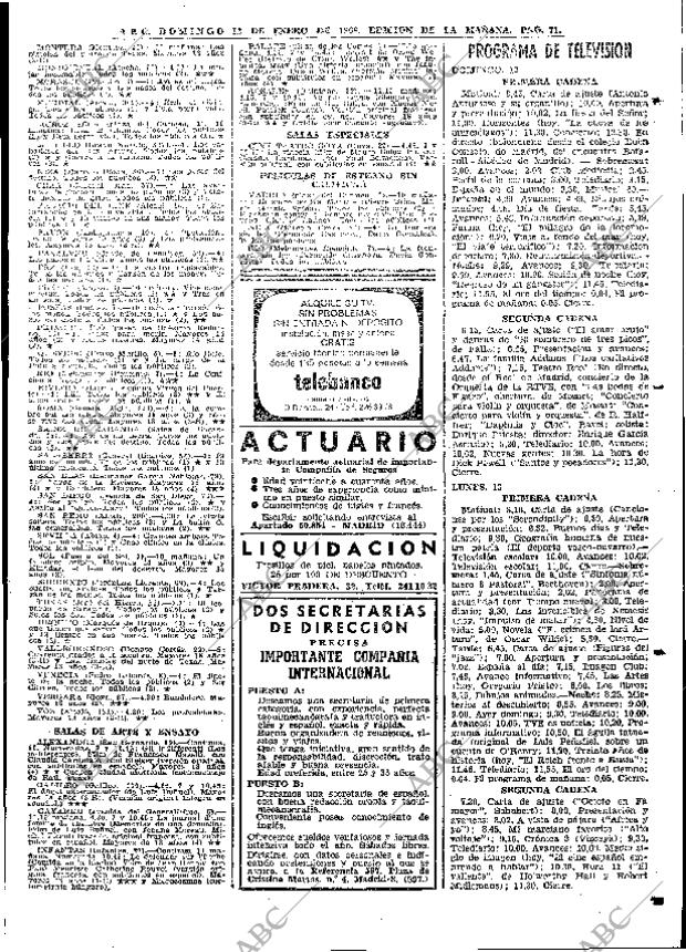 ABC MADRID 12-01-1969 página 71