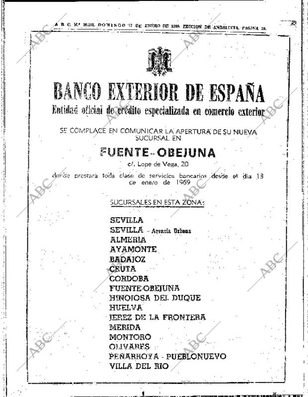 ABC SEVILLA 12-01-1969 página 36