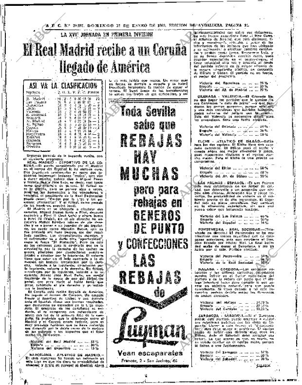 ABC SEVILLA 12-01-1969 página 62