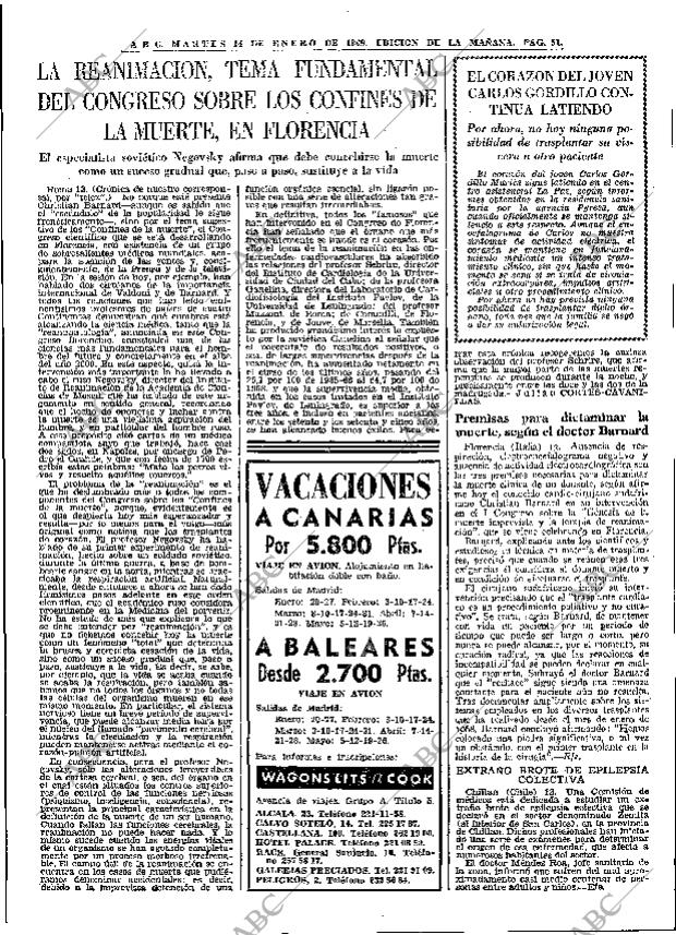 ABC MADRID 14-01-1969 página 51