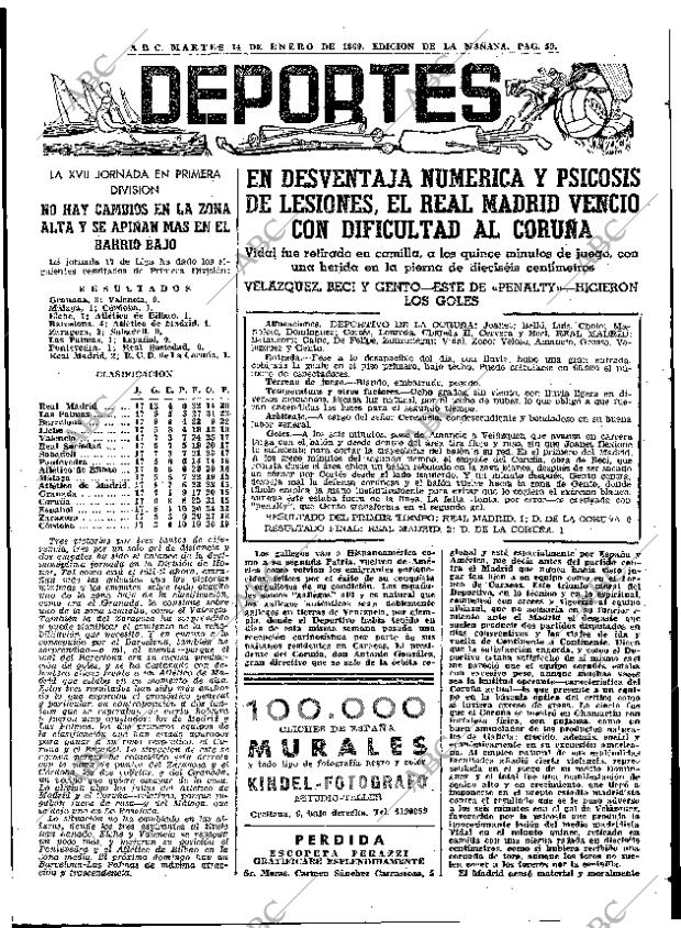 ABC MADRID 14-01-1969 página 59