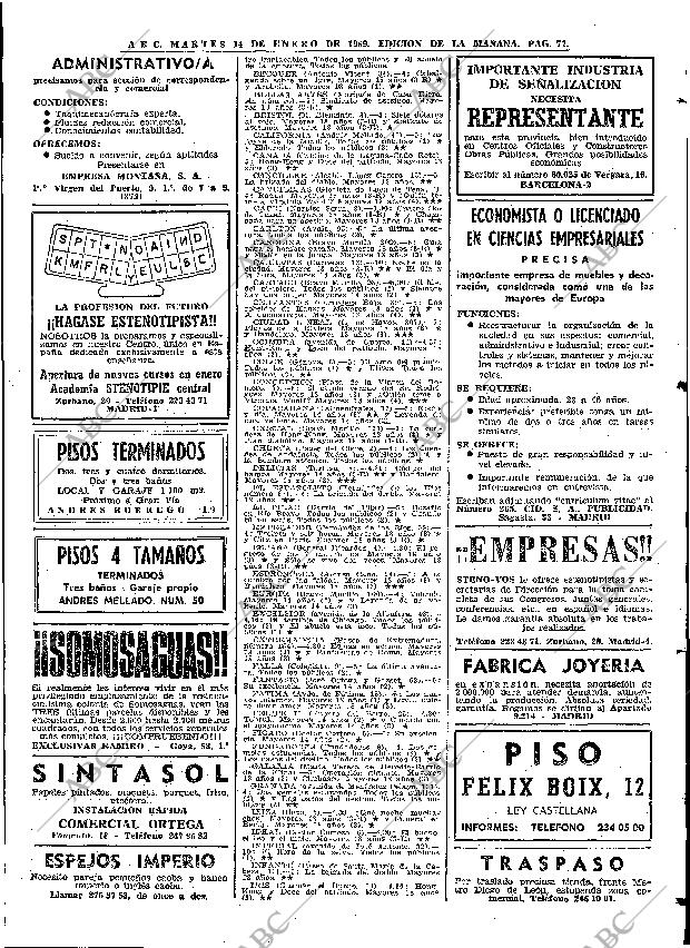 ABC MADRID 14-01-1969 página 77