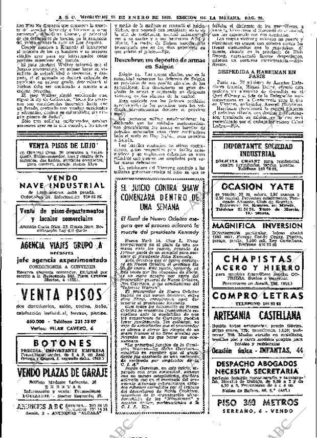 ABC MADRID 15-01-1969 página 22