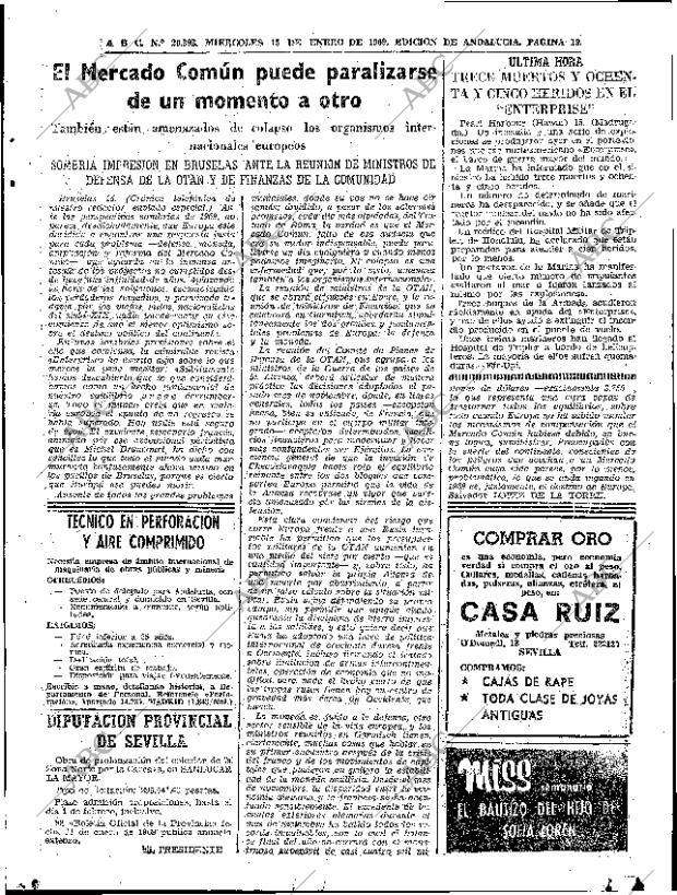 ABC SEVILLA 15-01-1969 página 19