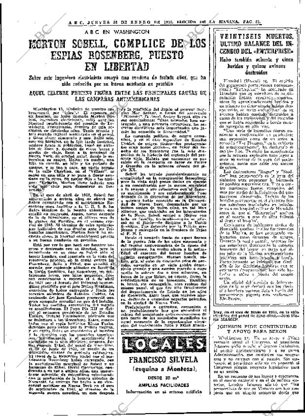 ABC MADRID 16-01-1969 página 21
