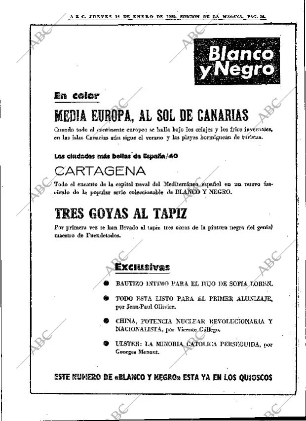 ABC MADRID 16-01-1969 página 25