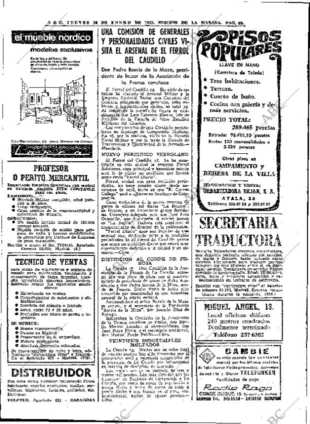 ABC MADRID 16-01-1969 página 40