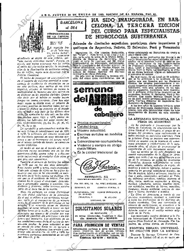 ABC MADRID 16-01-1969 página 43