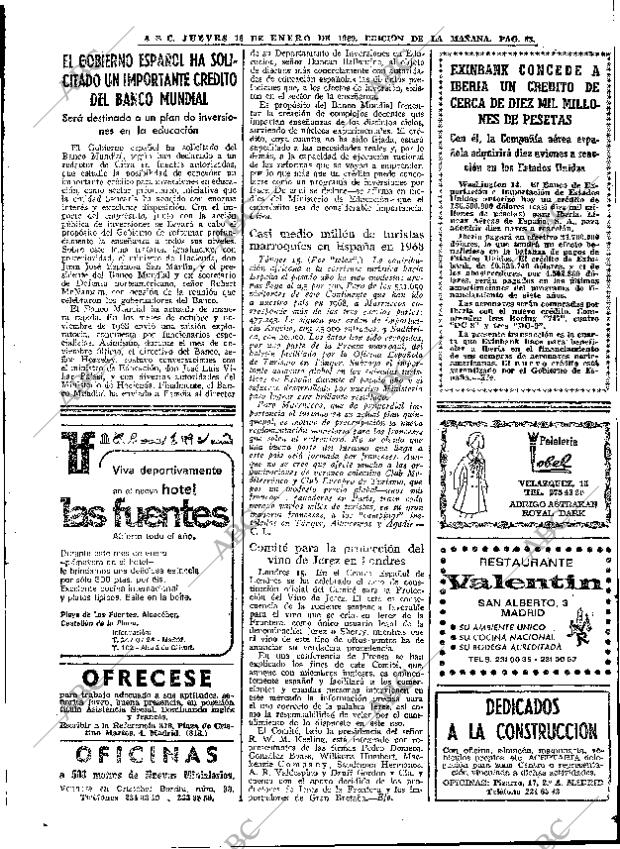 ABC MADRID 16-01-1969 página 63