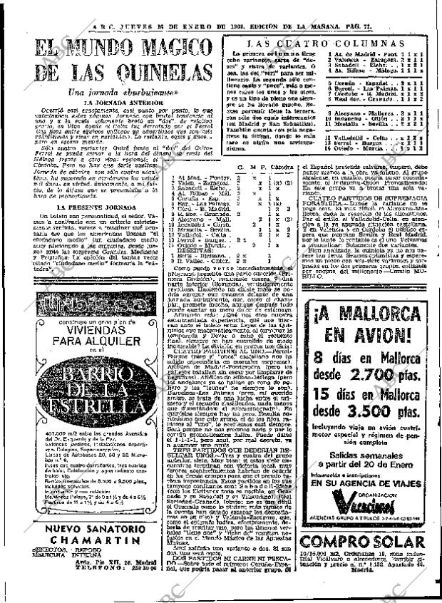 ABC MADRID 16-01-1969 página 71