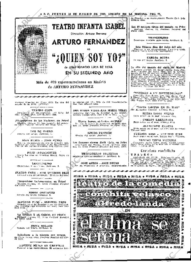 ABC MADRID 16-01-1969 página 75