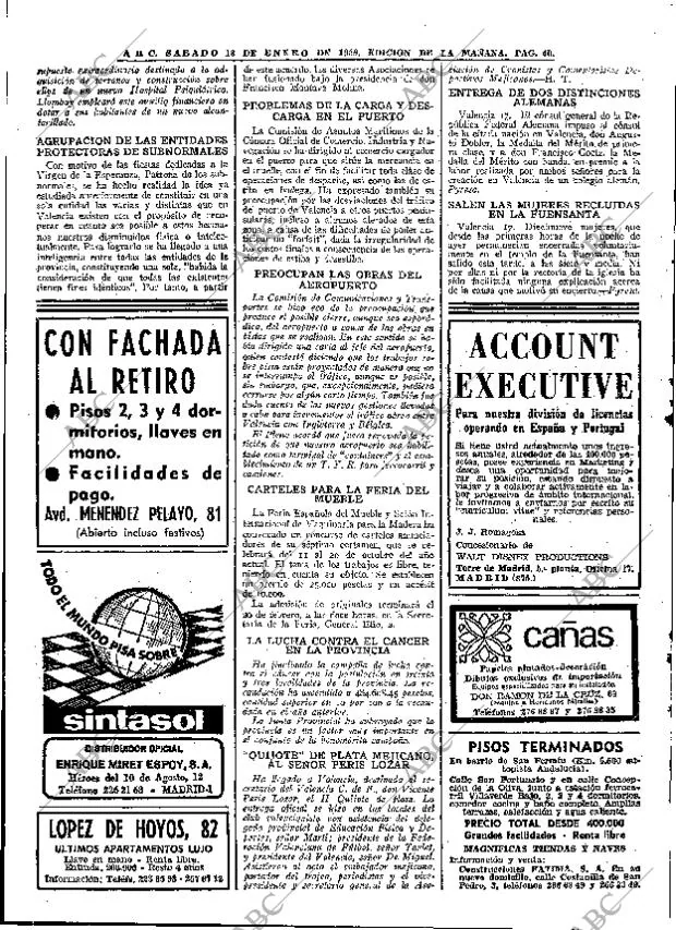 ABC MADRID 18-01-1969 página 38