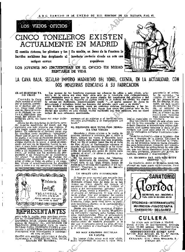 ABC MADRID 18-01-1969 página 45