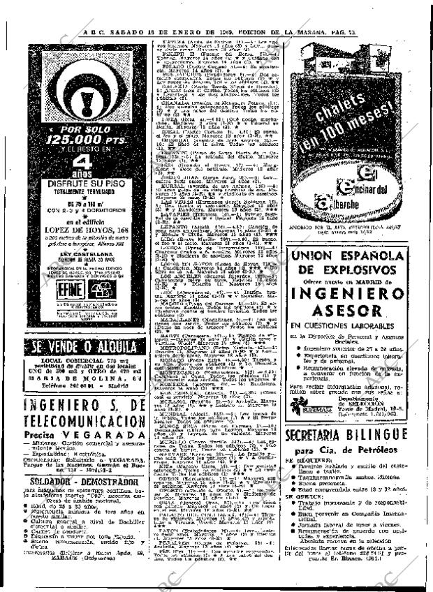 ABC MADRID 18-01-1969 página 73