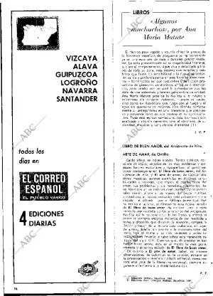 BLANCO Y NEGRO MADRID 18-01-1969 página 74