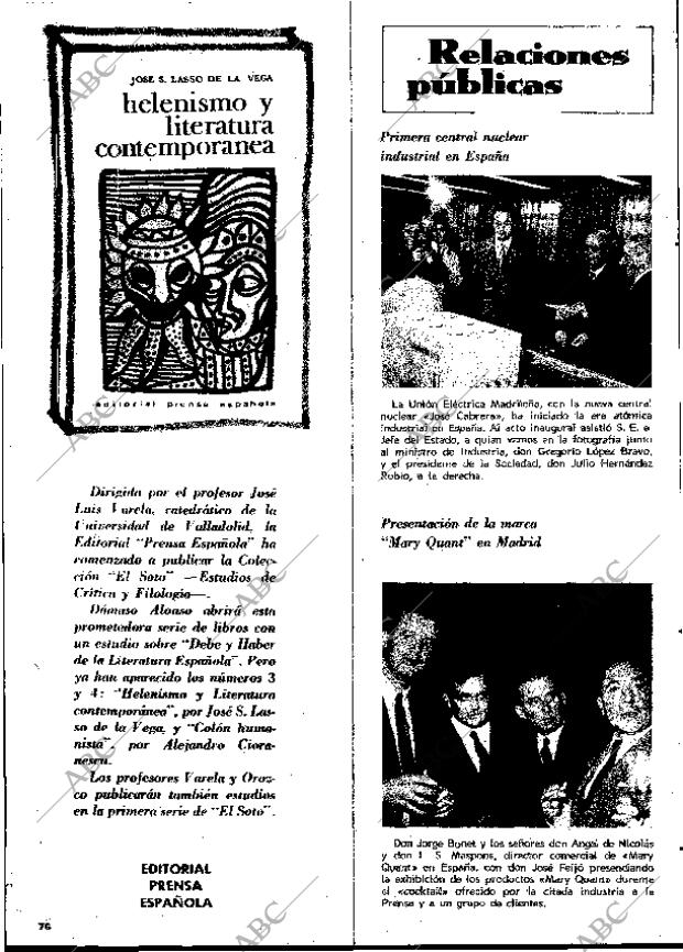 BLANCO Y NEGRO MADRID 18-01-1969 página 76