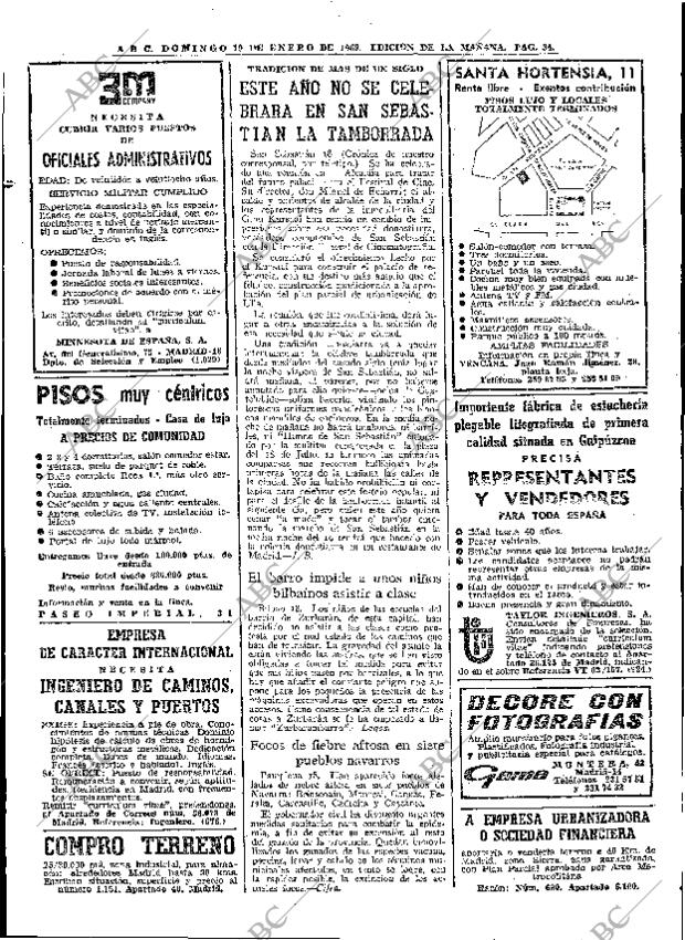 ABC MADRID 19-01-1969 página 34