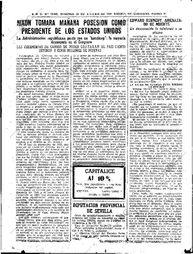 ABC SEVILLA 19-01-1969 página 17