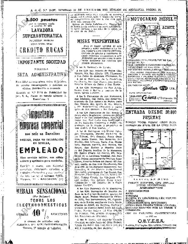 ABC SEVILLA 19-01-1969 página 38