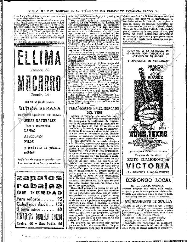 ABC SEVILLA 19-01-1969 página 70
