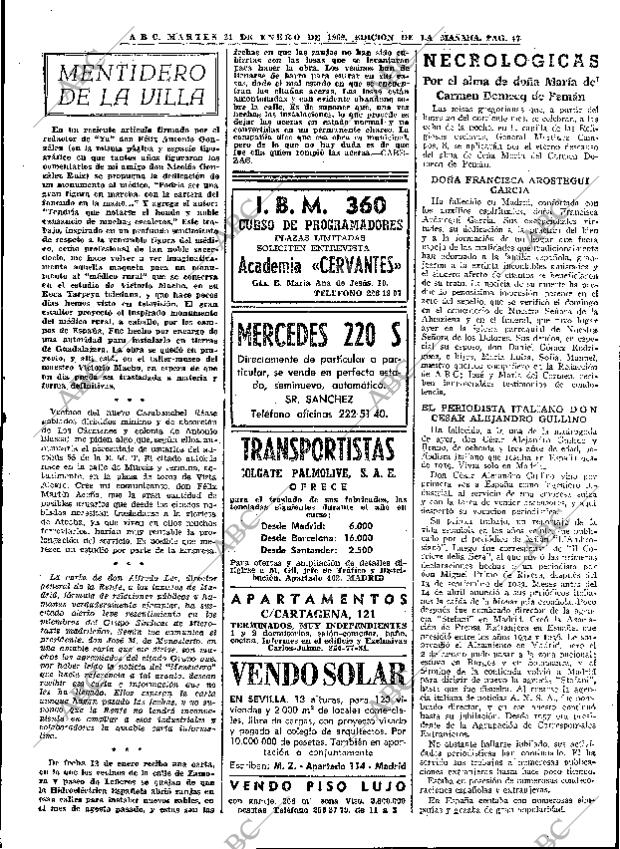 ABC MADRID 21-01-1969 página 47