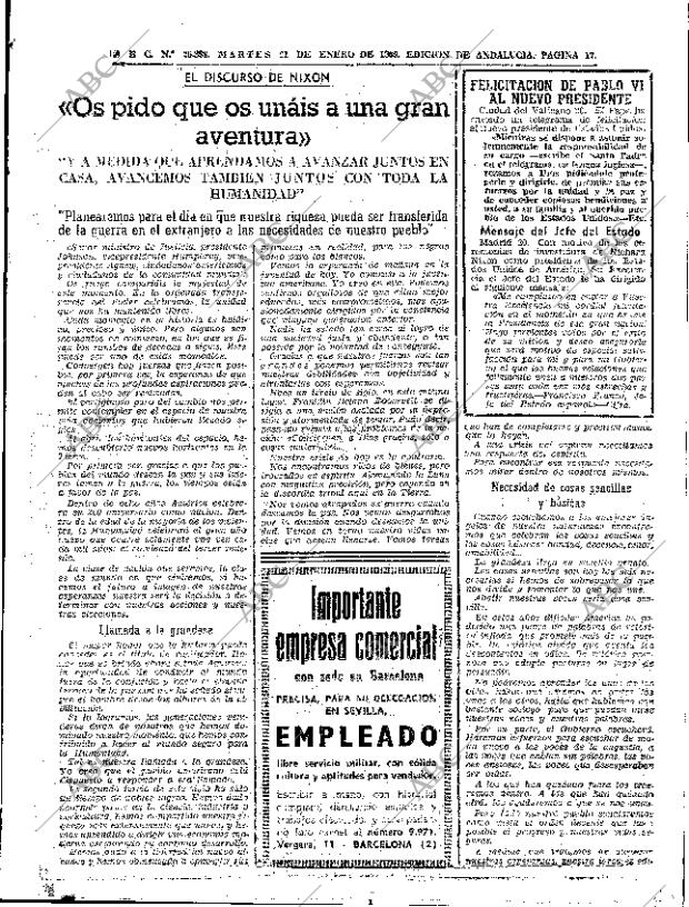 ABC SEVILLA 21-01-1969 página 17