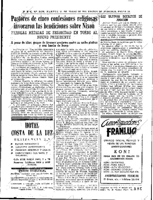 ABC SEVILLA 21-01-1969 página 19