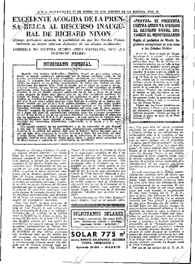ABC MADRID 22-01-1969 página 19