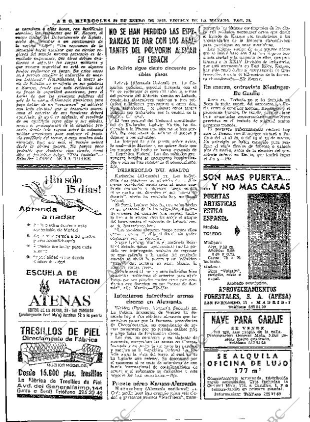 ABC MADRID 22-01-1969 página 20