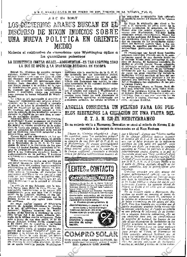 ABC MADRID 22-01-1969 página 21