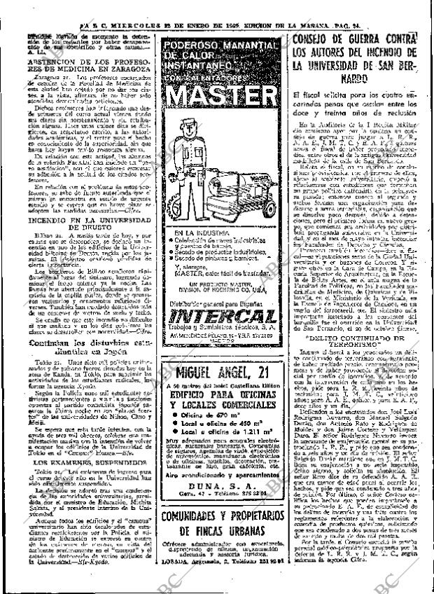 ABC MADRID 22-01-1969 página 24