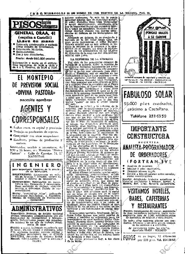 ABC MADRID 22-01-1969 página 28