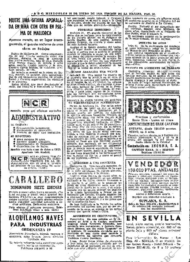 ABC MADRID 22-01-1969 página 30