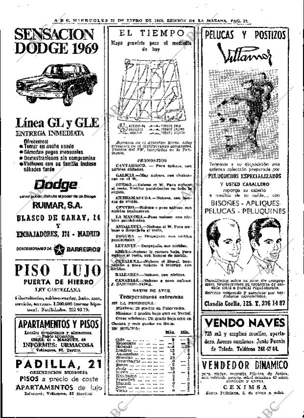 ABC MADRID 22-01-1969 página 32