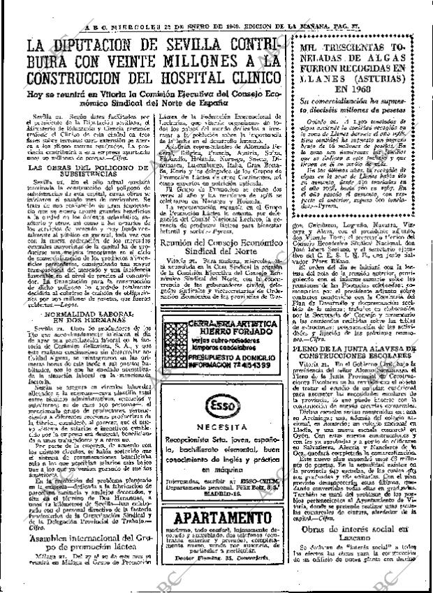 ABC MADRID 22-01-1969 página 37