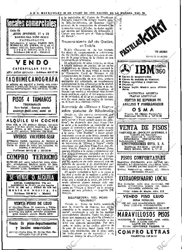 ABC MADRID 22-01-1969 página 38