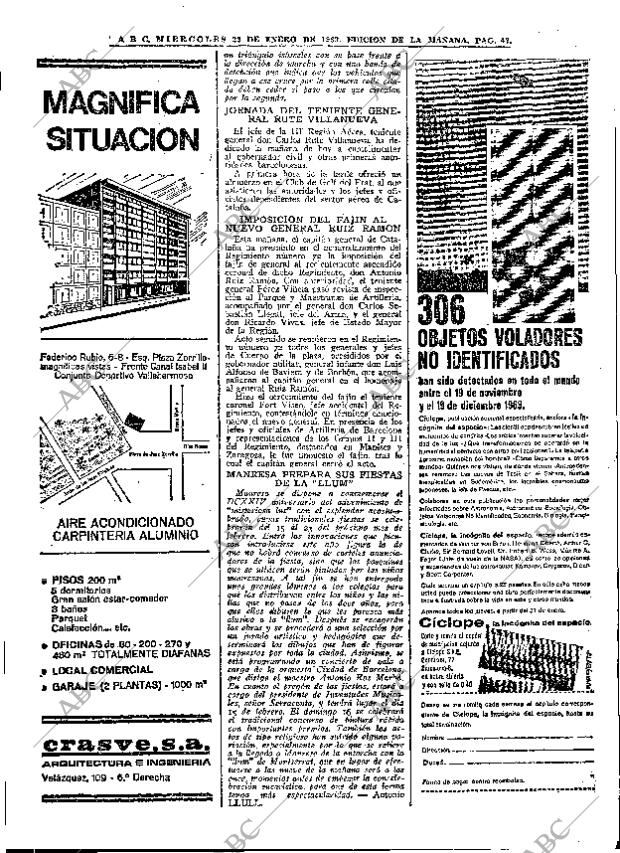 ABC MADRID 22-01-1969 página 42