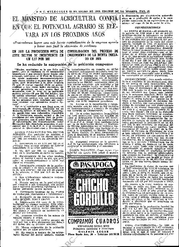 ABC MADRID 22-01-1969 página 53