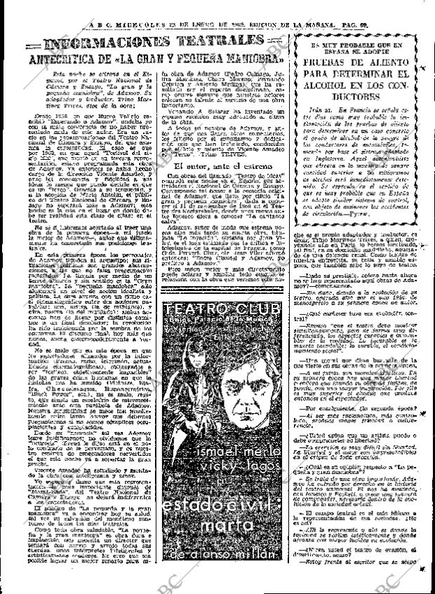 ABC MADRID 22-01-1969 página 69