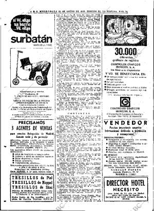 ABC MADRID 22-01-1969 página 74