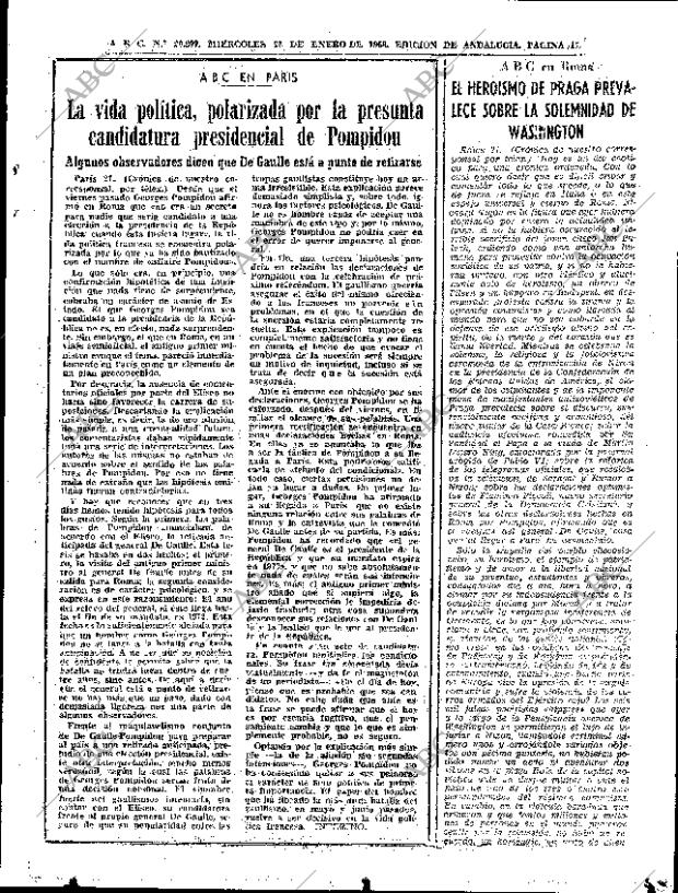 ABC SEVILLA 22-01-1969 página 17