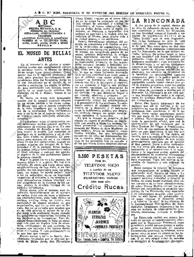ABC SEVILLA 22-01-1969 página 21