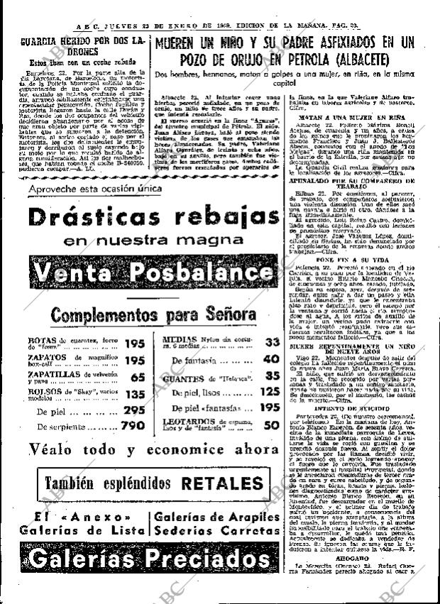 ABC MADRID 23-01-1969 página 29