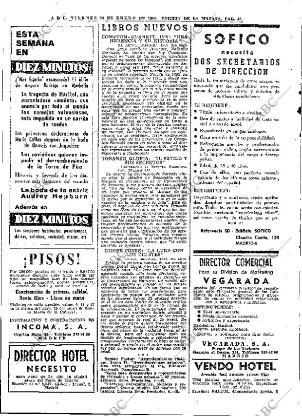 ABC MADRID 24-01-1969 página 46