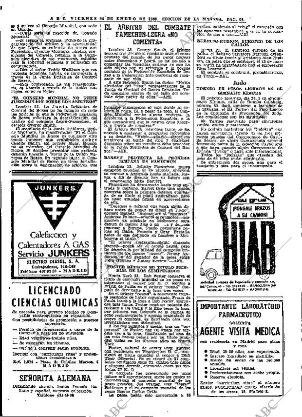 ABC MADRID 24-01-1969 página 60