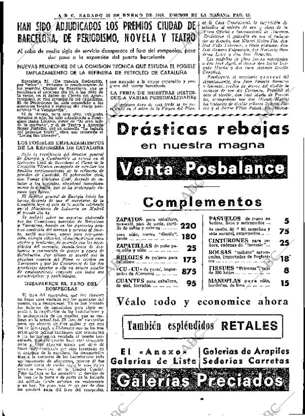 ABC MADRID 25-01-1969 página 45