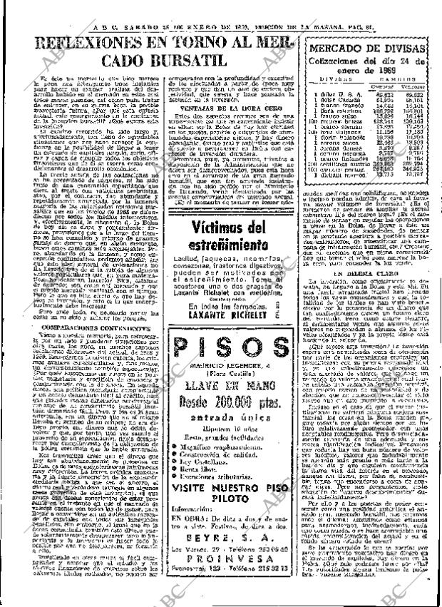 ABC MADRID 25-01-1969 página 61