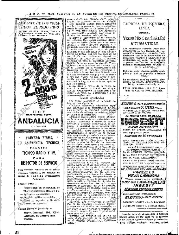 ABC SEVILLA 25-01-1969 página 22