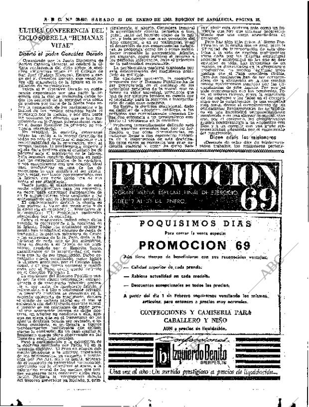 ABC SEVILLA 25-01-1969 página 31