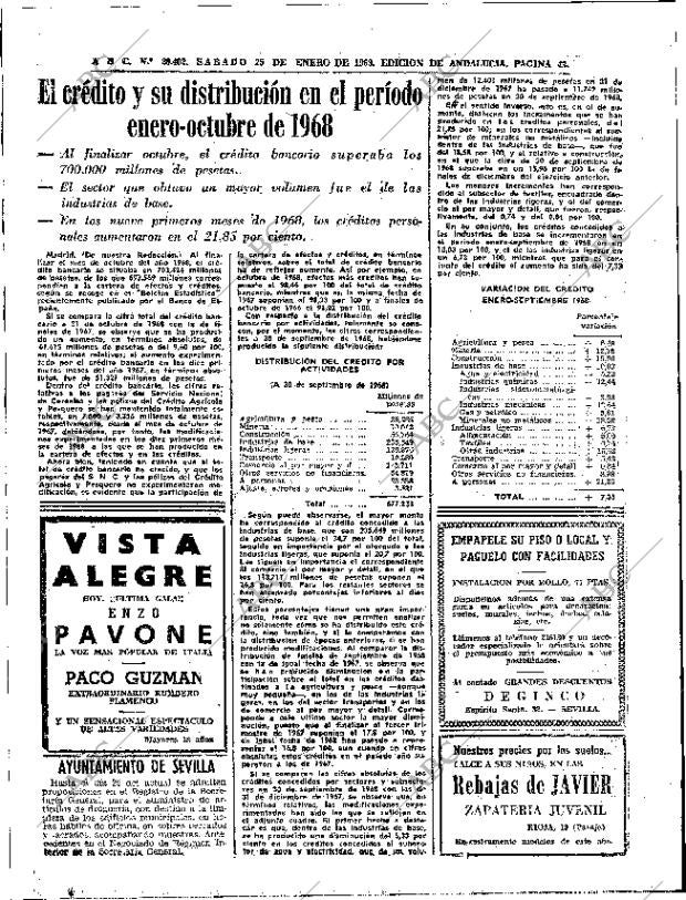 ABC SEVILLA 25-01-1969 página 38